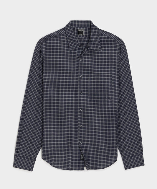 Cotton-Cashmere Sport Shirt - Navy