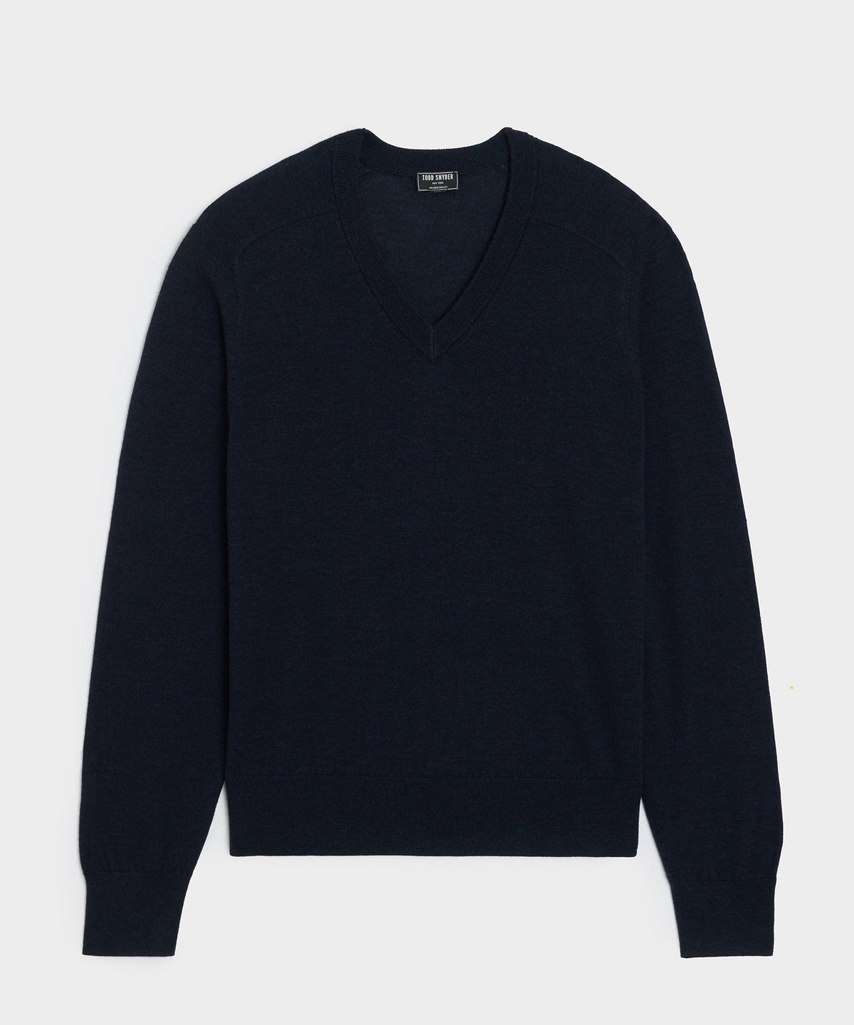 Merino V-Neck Sweater - Navy