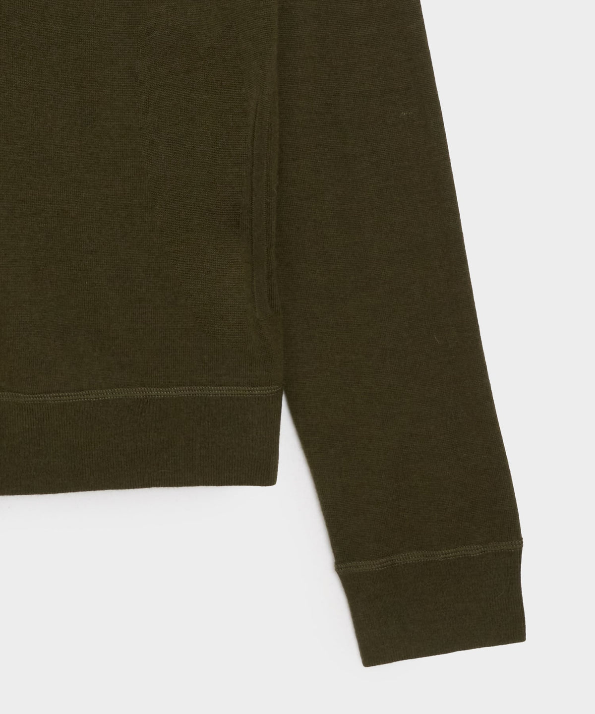 Merino Full-Zip Sweater Polo - Snyder Olive