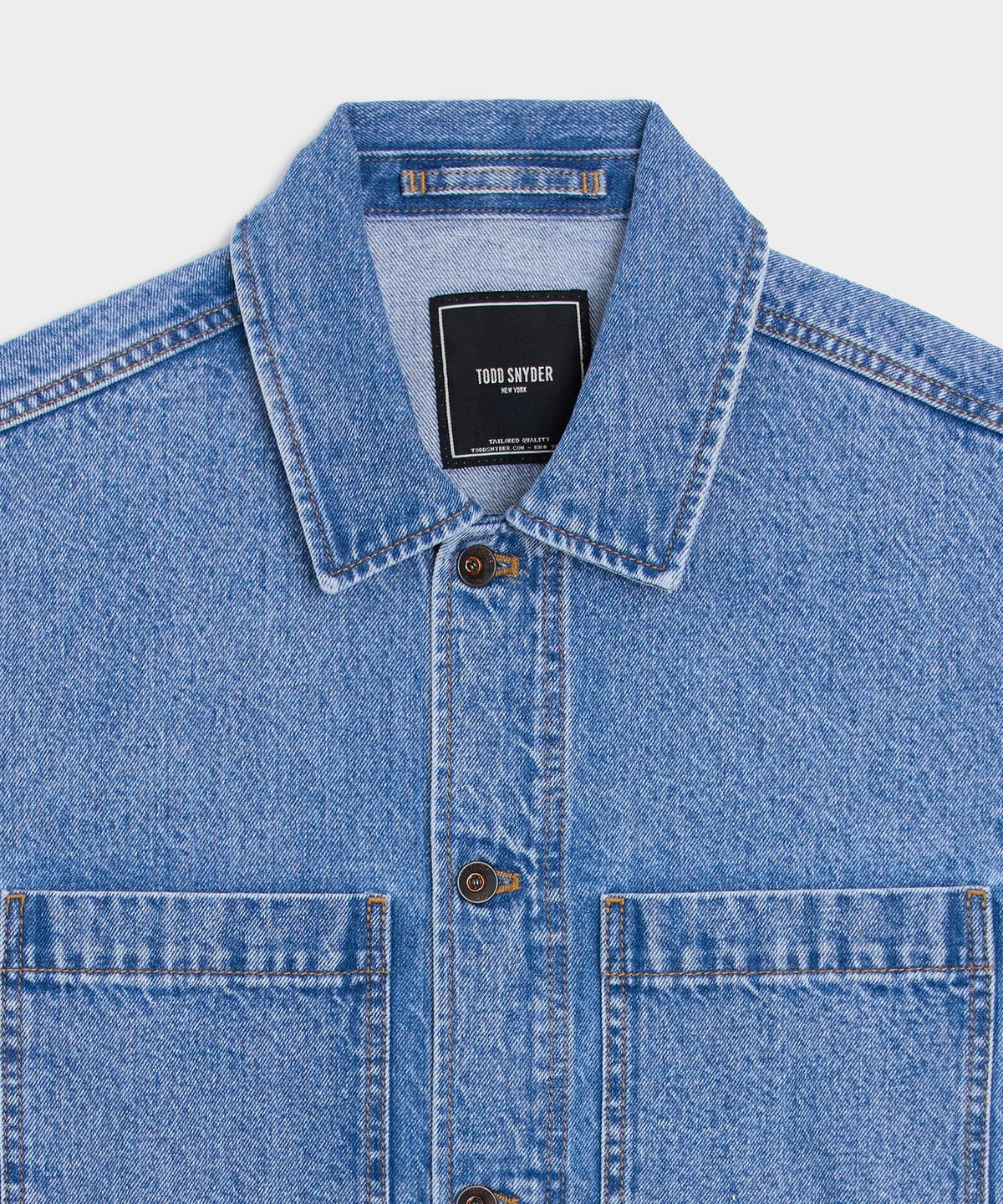 Boxy Denim Jacket - Vintage Blue