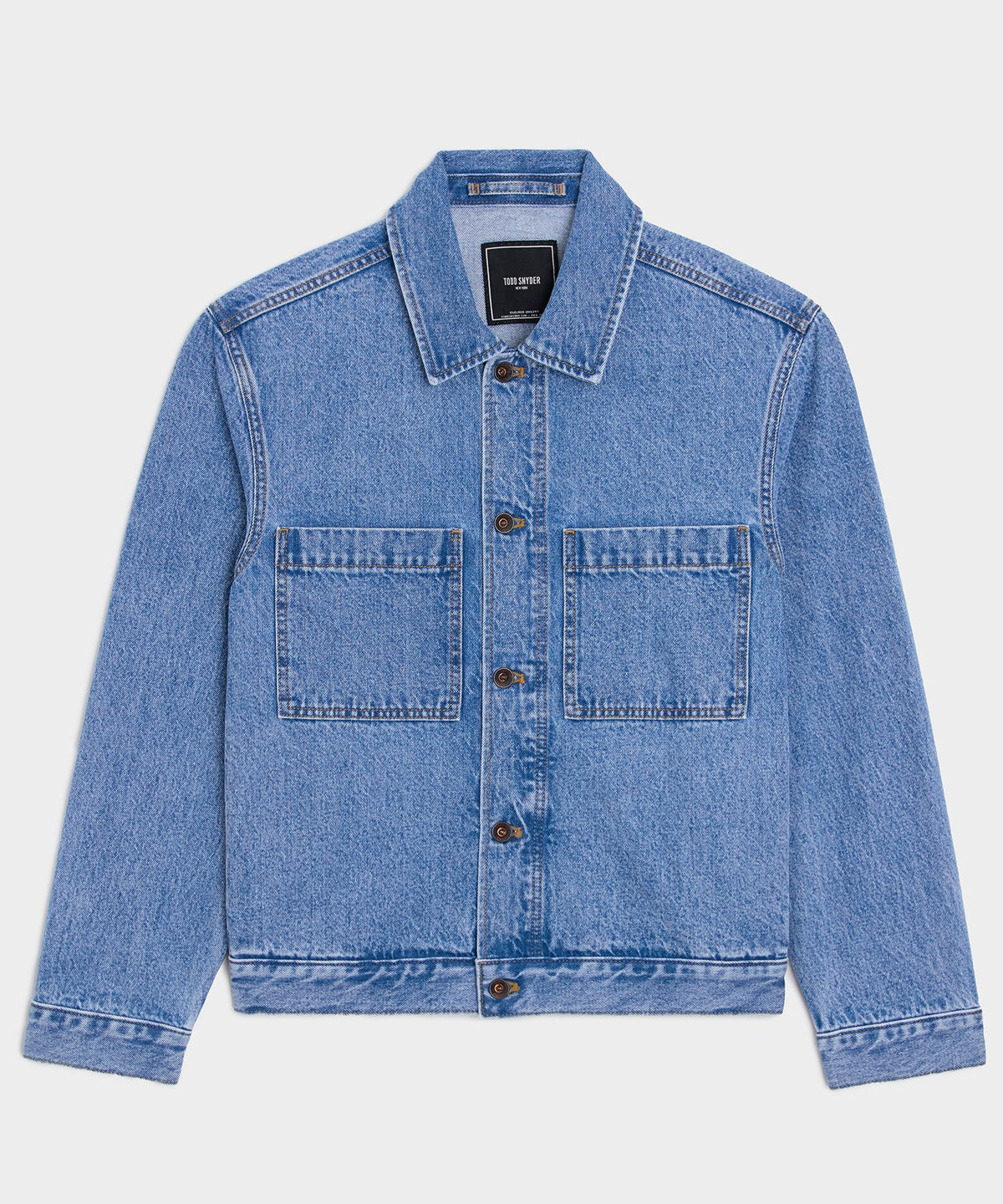 Boxy Denim Jacket - Vintage Blue