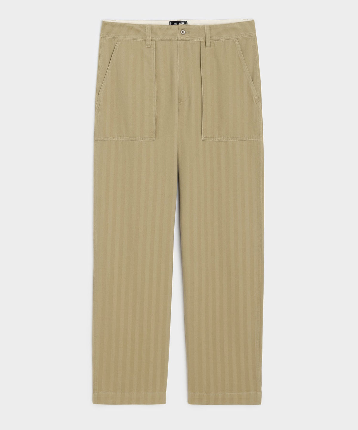 Relaxed Herringbone Twill Camp Pant - Tan