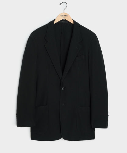 Italian Knit Wythe Sport Coat - Black