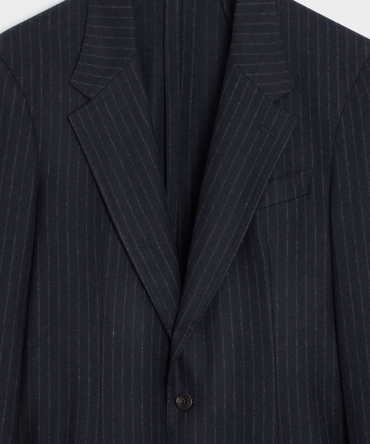 Italian Flannel Pinstripe Wythe Sport Coat - Navy