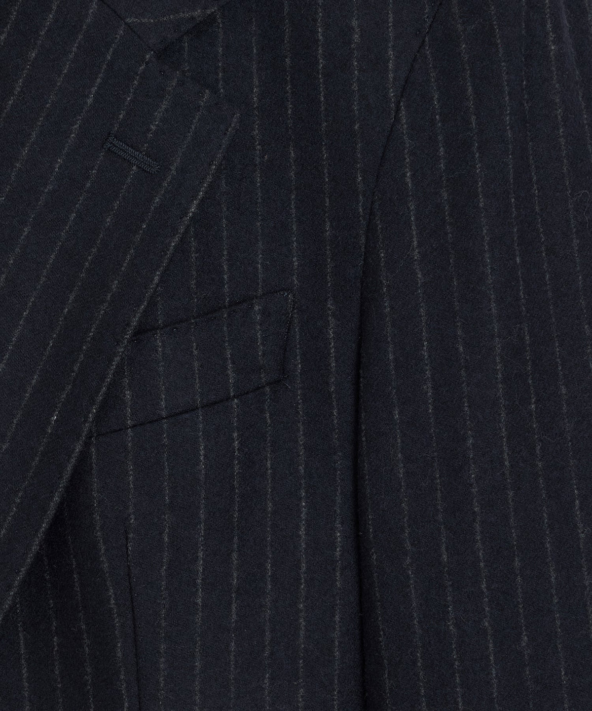 Italian Flannel Pinstripe Wythe Sport Coat - Navy