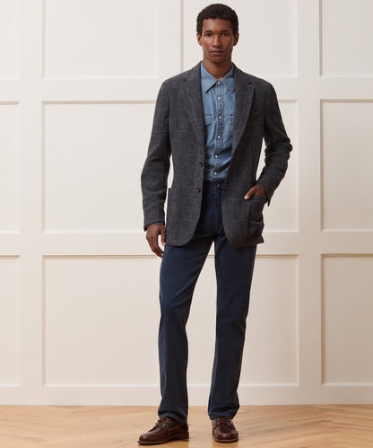 Italian Wool Glen Plaid Sport Coat - Grey