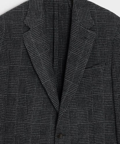 Italian Wool Glen Plaid Sport Coat - Grey