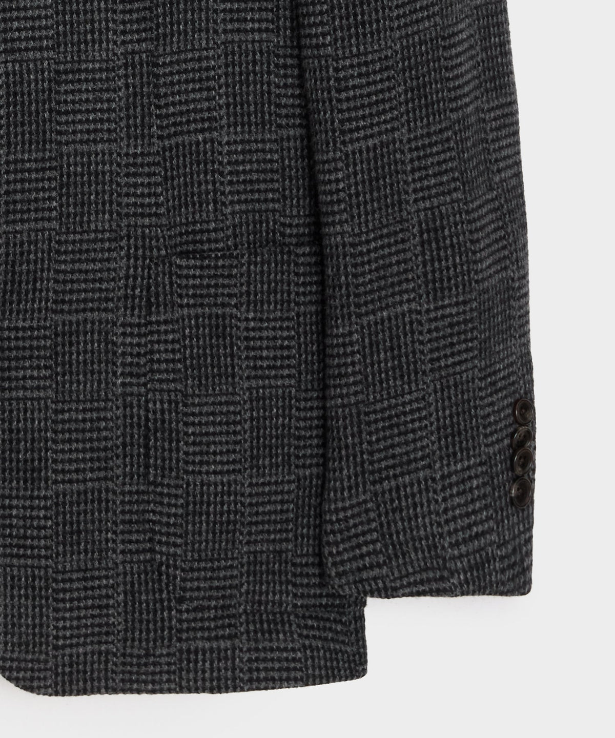 Italian Wool Glen Plaid Sport Coat - Grey