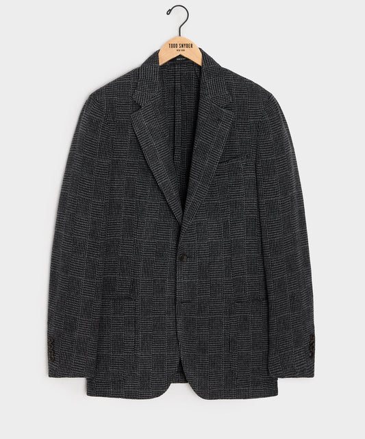 Italian Wool Glen Plaid Sport Coat - Grey