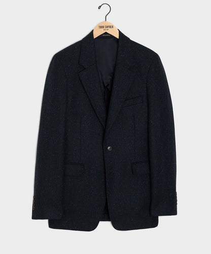 Italian Donegal Herringbone Sutton Jacket - Navy