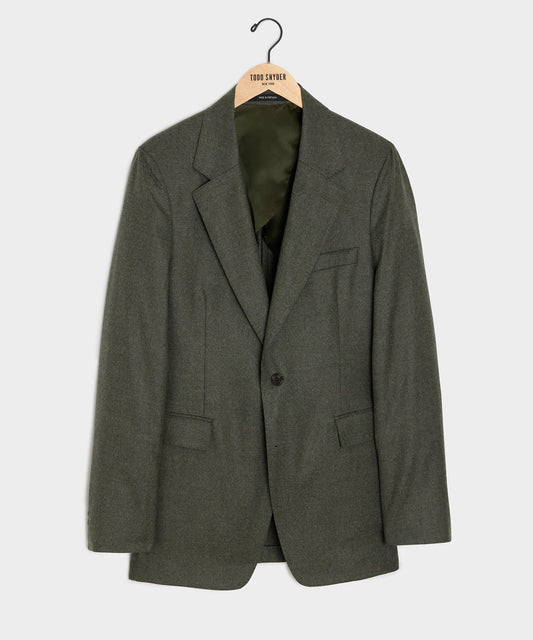 Italian Flannel Sutton Jacket - Oak Moss