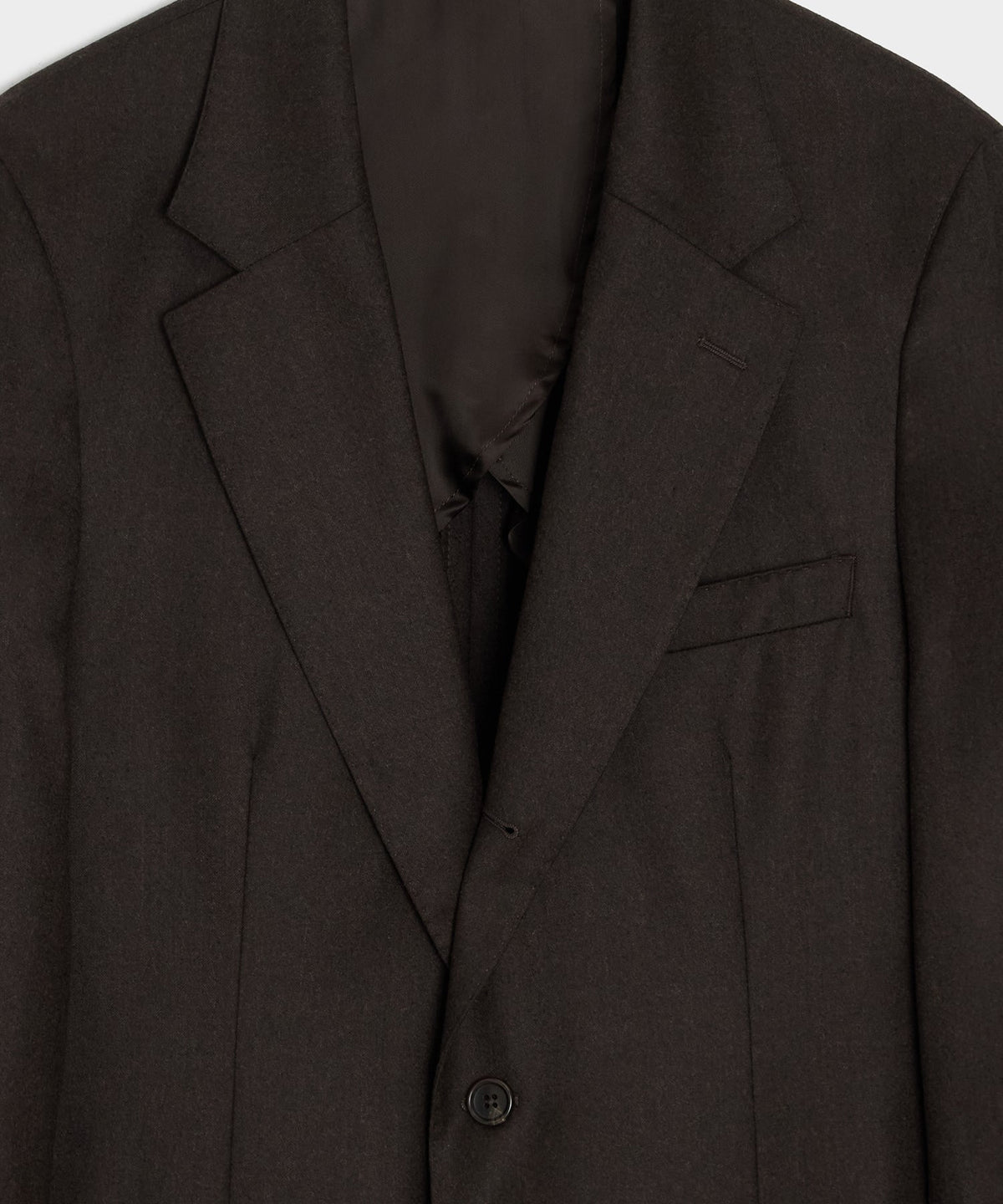 Italian Flannel Madison Jacket - Dark Brown