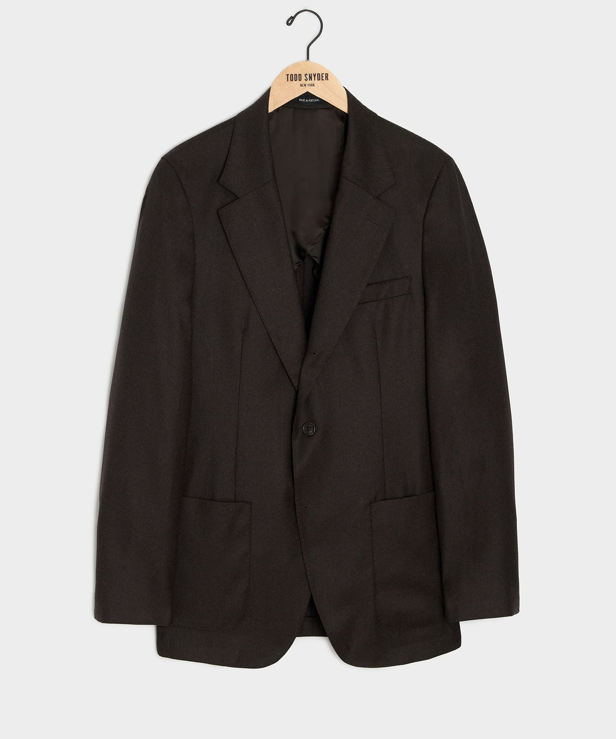 Italian Flannel Madison Jacket - Dark Brown