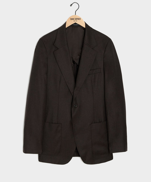Italian Flannel Madison Jacket - Dark Brown