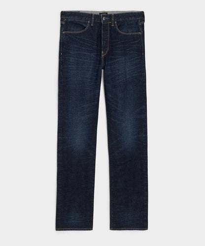 Straight Japanese Selvedge Stretch Jean - Dark Indigo