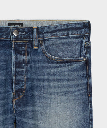 Straight Japanese Selvedge Stretch Jean - Light Indigo