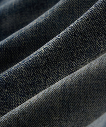 Straight Japanese Selvedge Stretch Jean - Medium Indigo