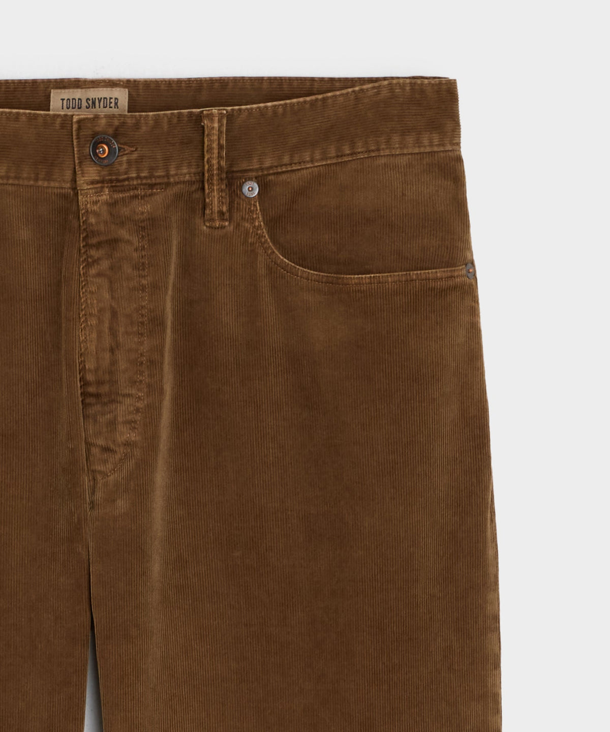 Straight 5-Pocket Corduroy Pant - Dark Brown