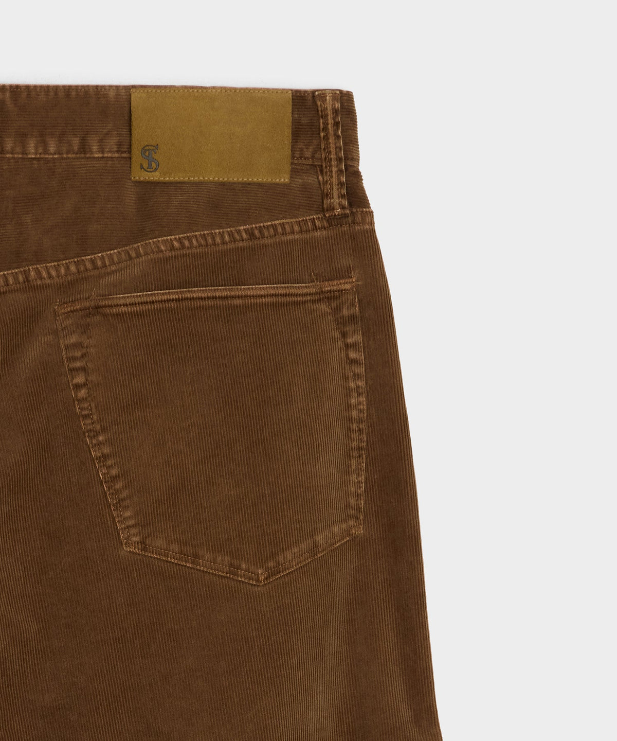 Straight 5-Pocket Corduroy Pant - Dark Brown