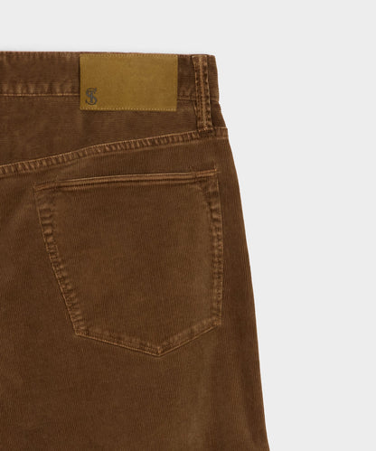 Straight 5-Pocket Corduroy Pant - Dark Brown