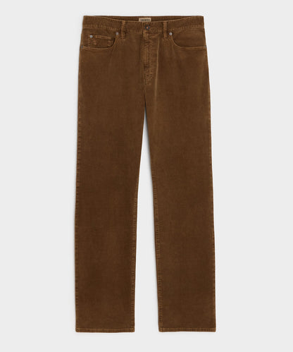Straight 5-Pocket Corduroy Pant - Dark Brown