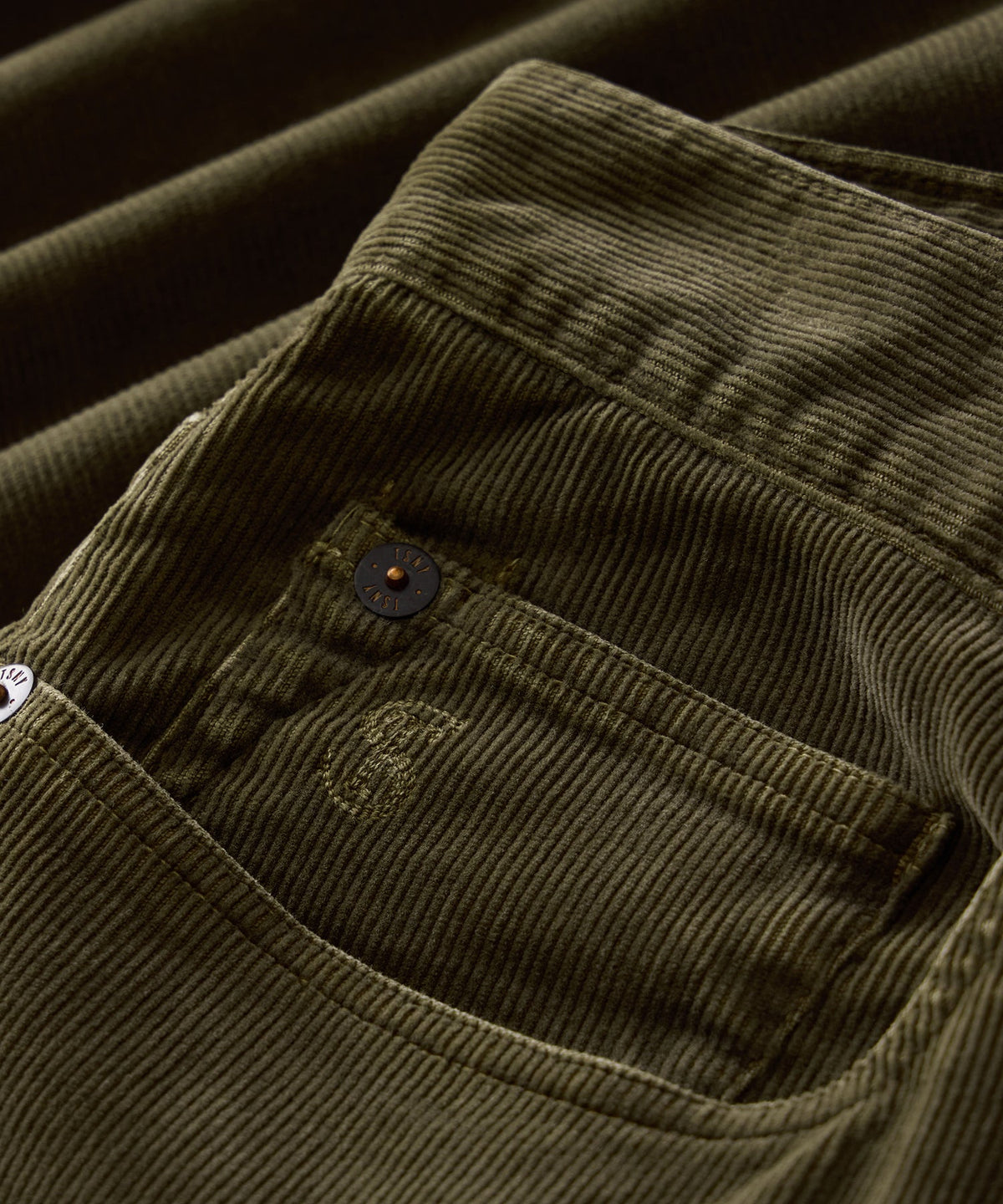 Straight 5-Pocket Corduroy Pant - Olive Vine