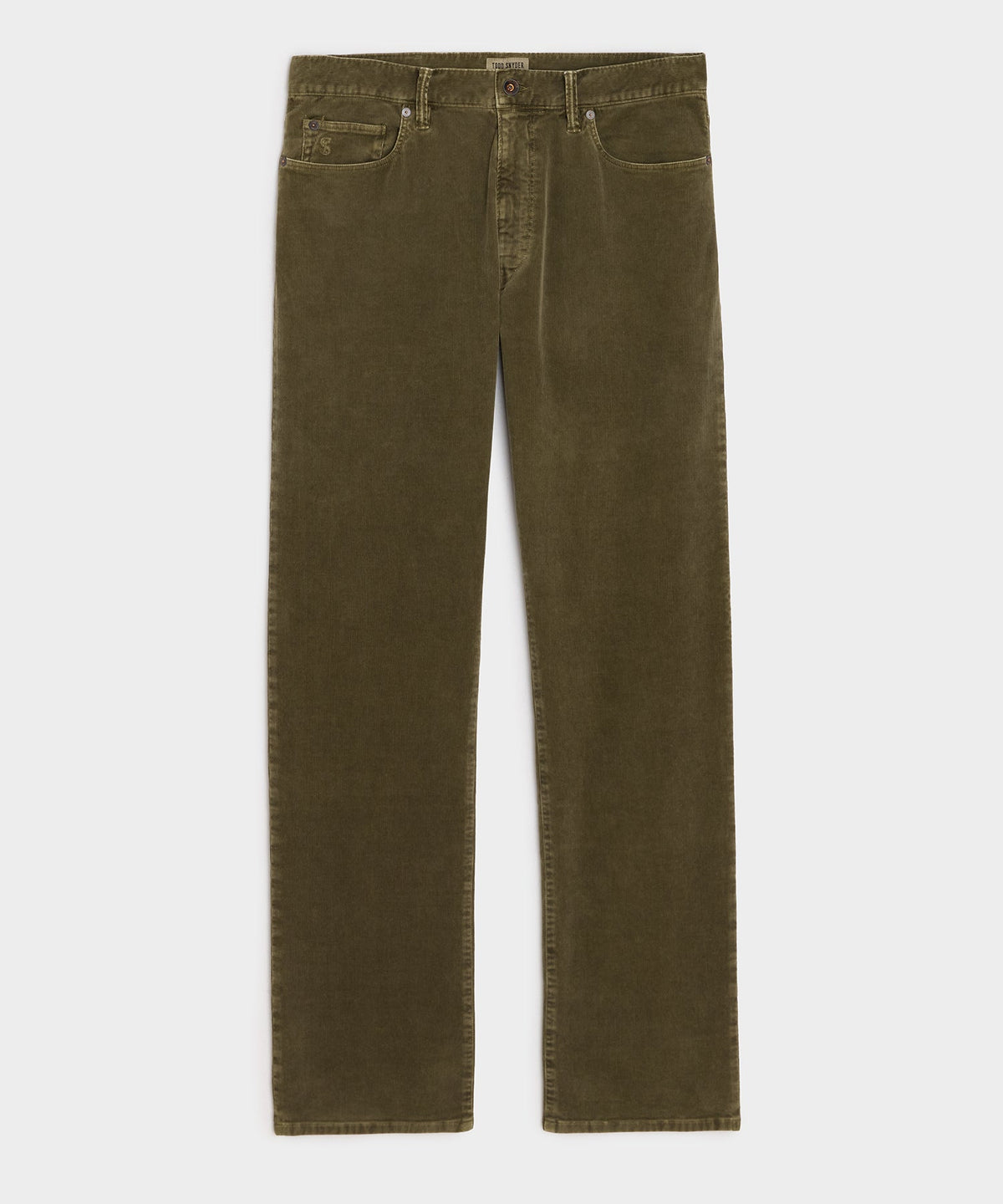 Straight 5-Pocket Corduroy Pant - Olive Vine