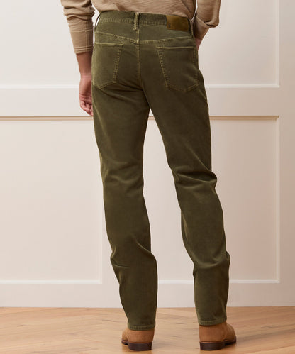 Straight 5-Pocket Corduroy Pant - Olive Vine