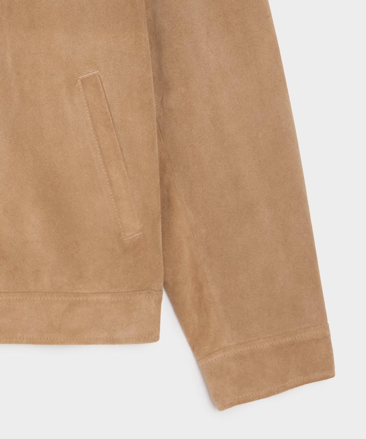 Italian Suede Grant Jacket - Khaki