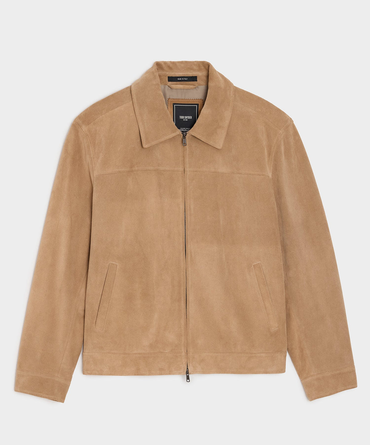 Italian Suede Grant Jacket - Khaki