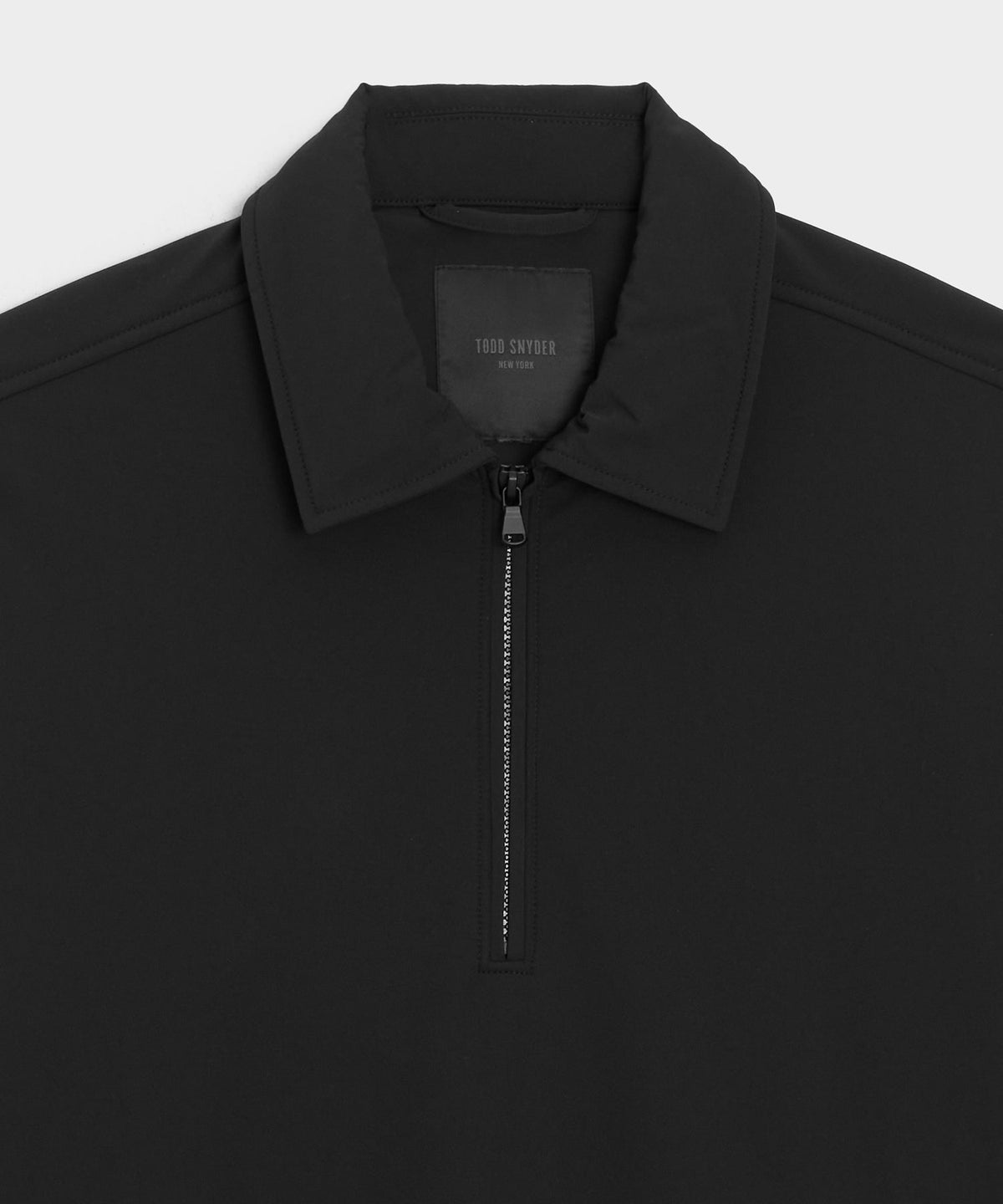 Nylon Quarter-Zip Jacket - Pitch Black