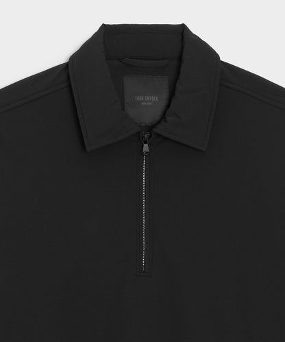 Nylon Quarter-Zip Jacket - Pitch Black