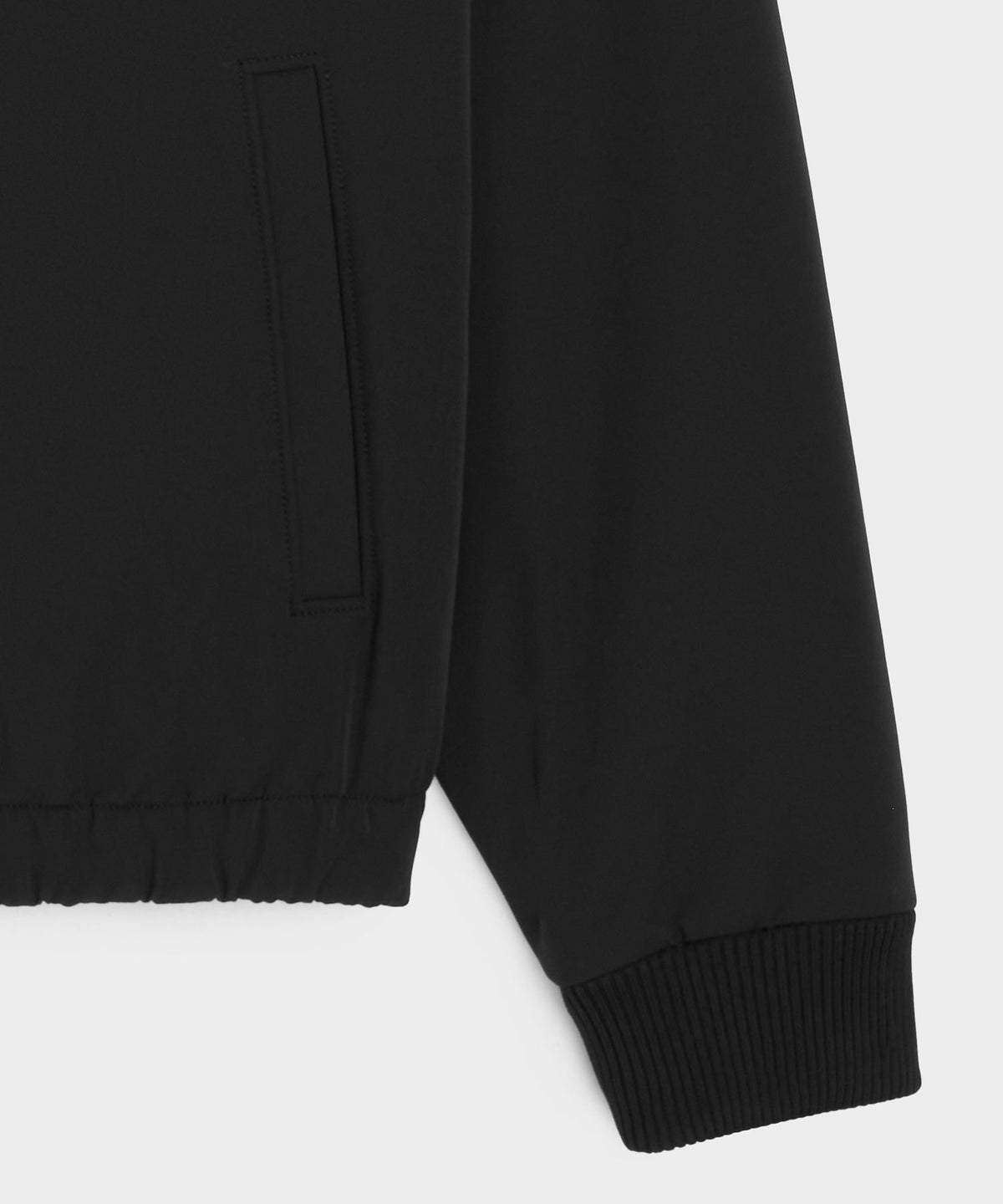 Nylon Quarter-Zip Jacket - Pitch Black