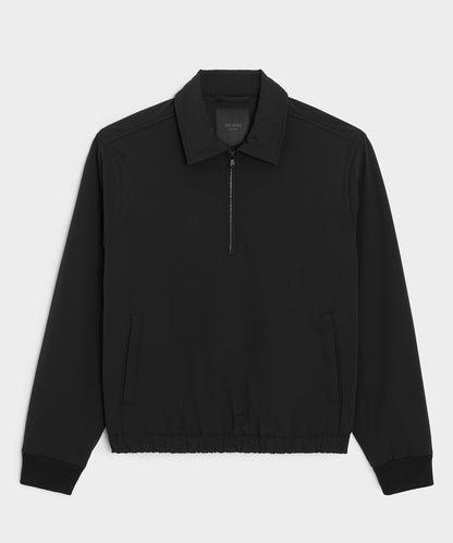 Nylon Quarter-Zip Jacket - Pitch Black