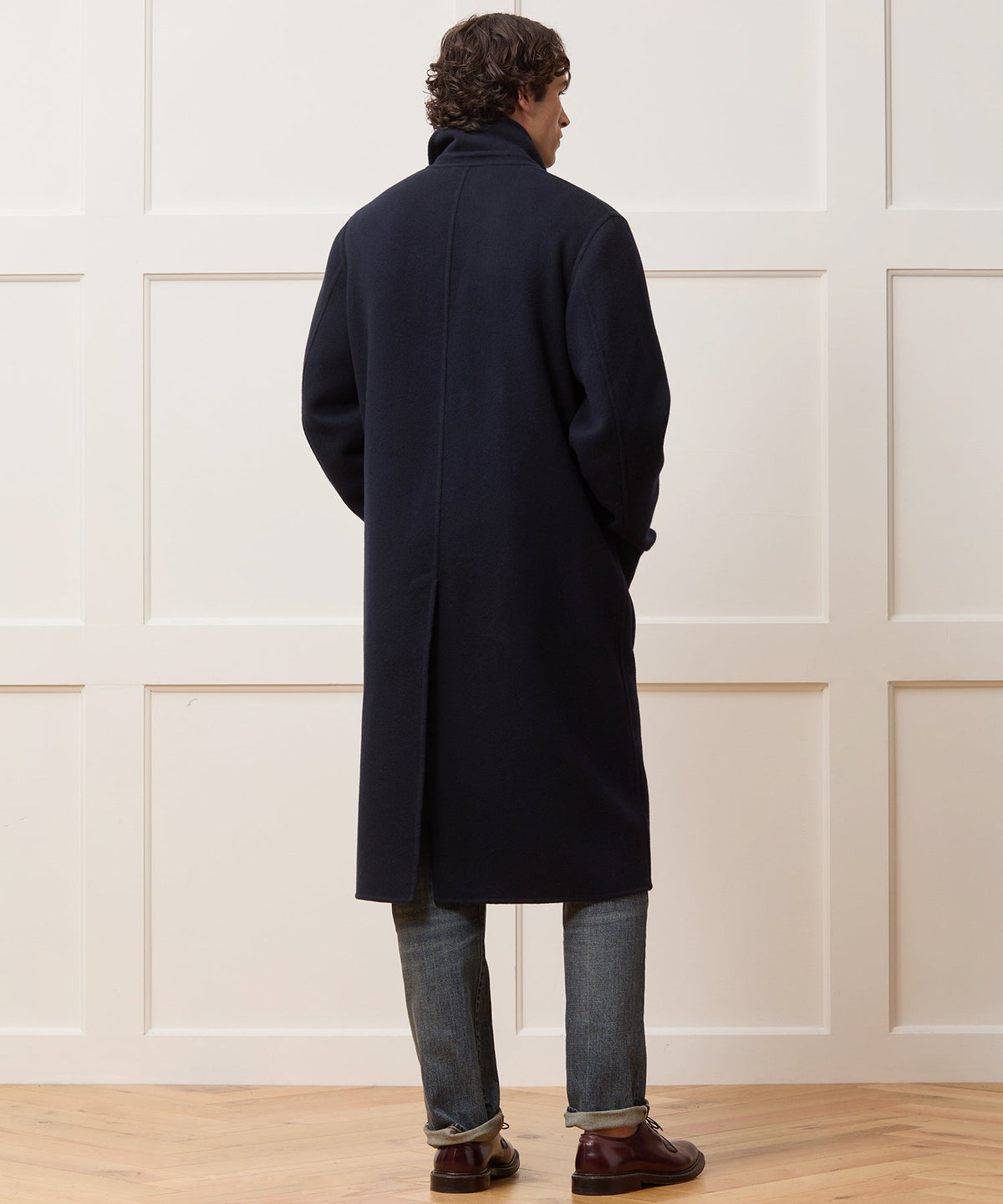 Italian Cashmere Topcoat - Navy