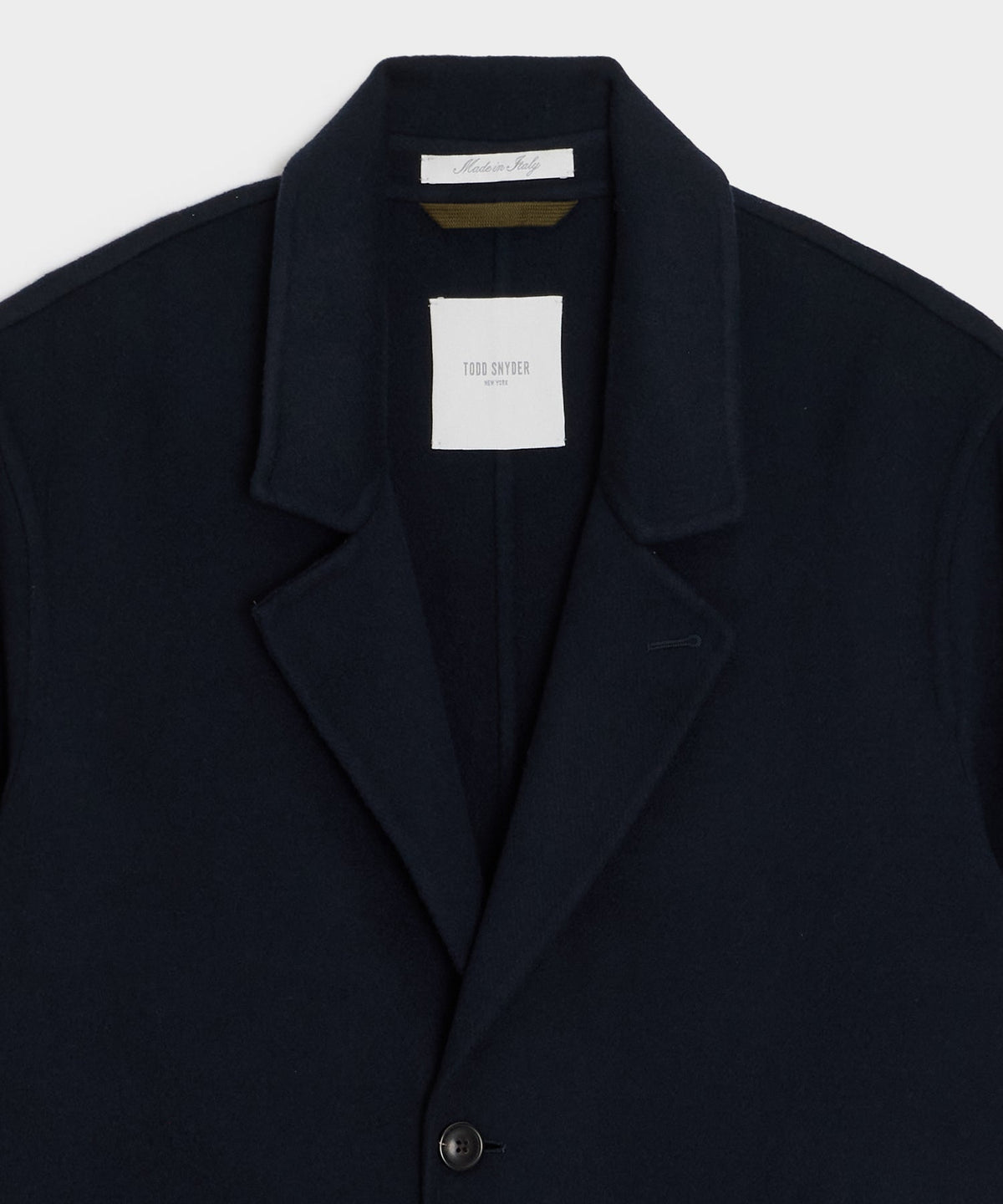 Italian Cashmere Topcoat - Navy