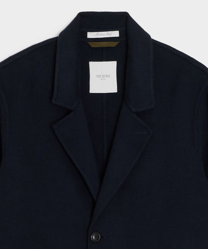 Italian Cashmere Topcoat - Navy