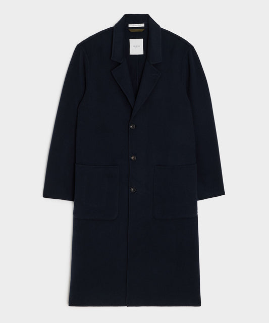Italian Cashmere Topcoat - Navy