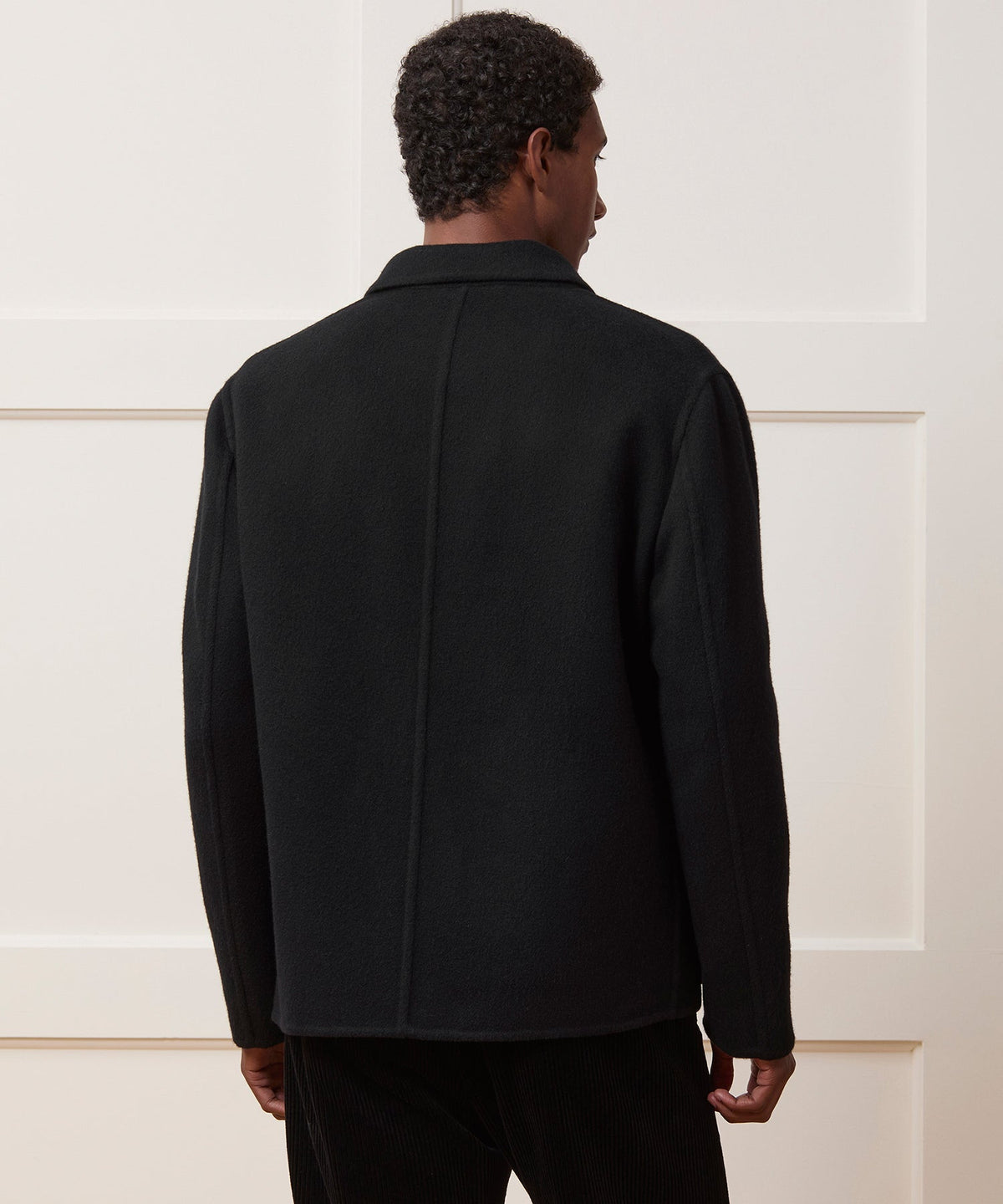 Italian Cashmere Chore Coat - Black