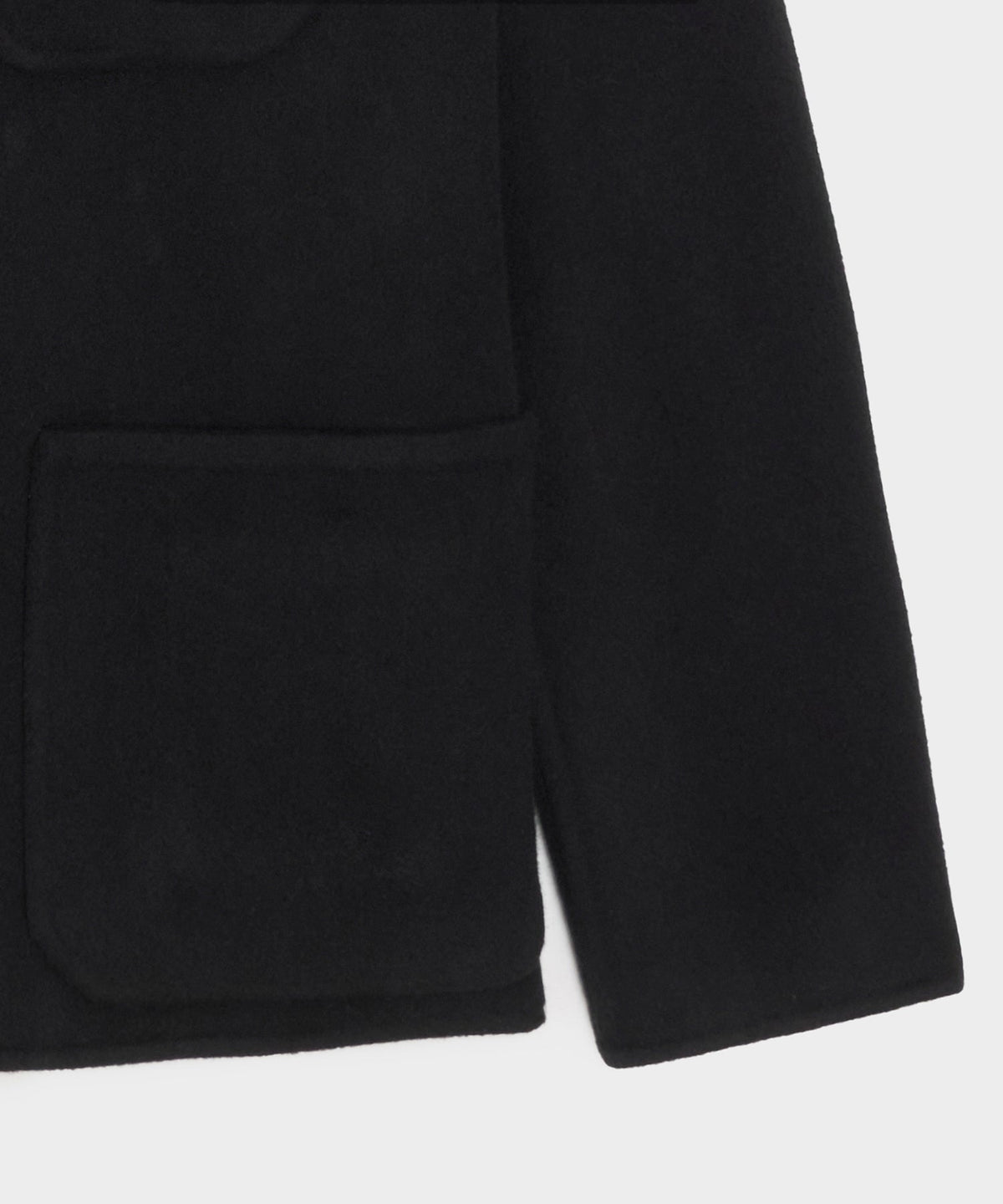 Italian Cashmere Chore Coat - Black