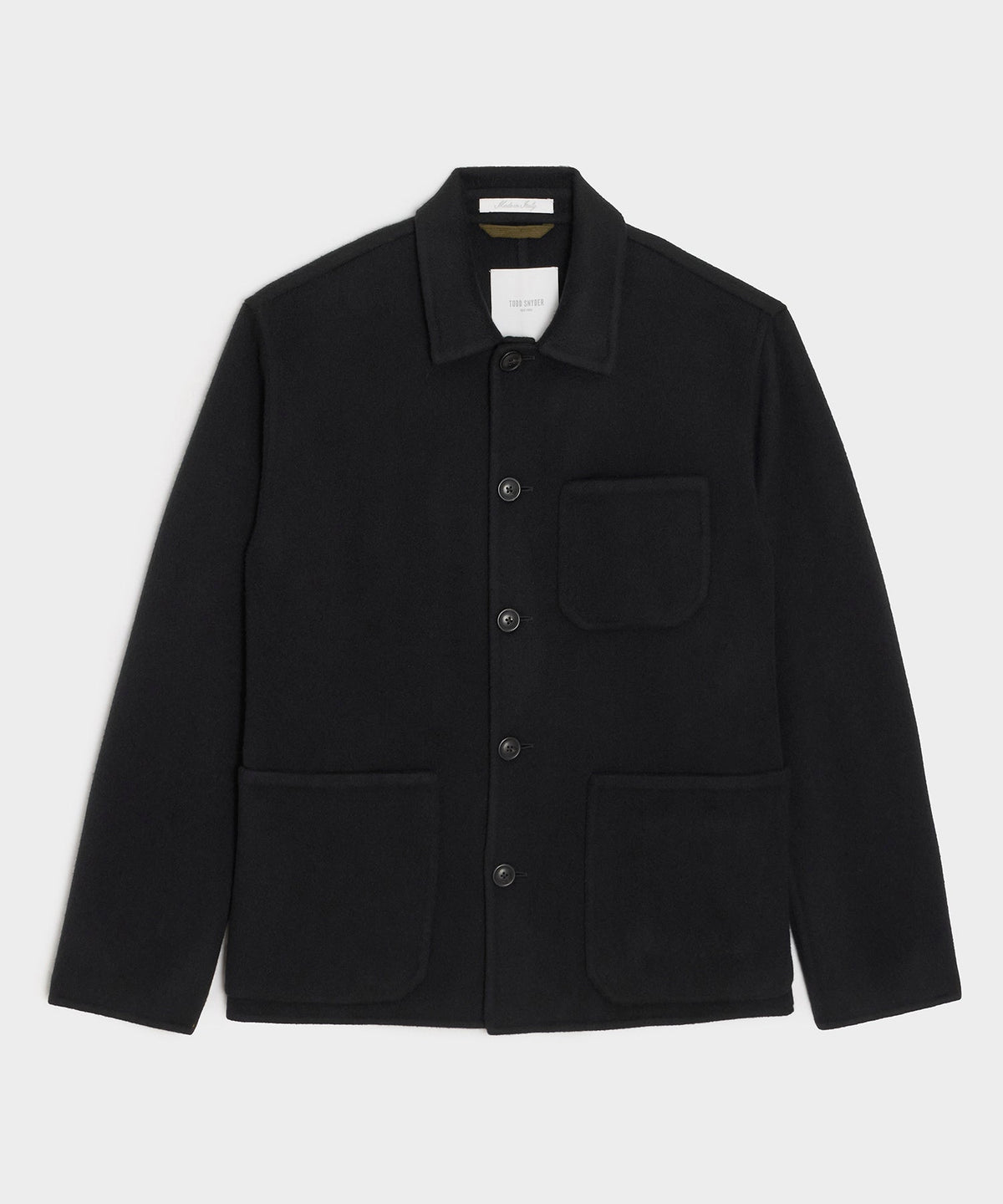 Italian Cashmere Chore Coat - Black