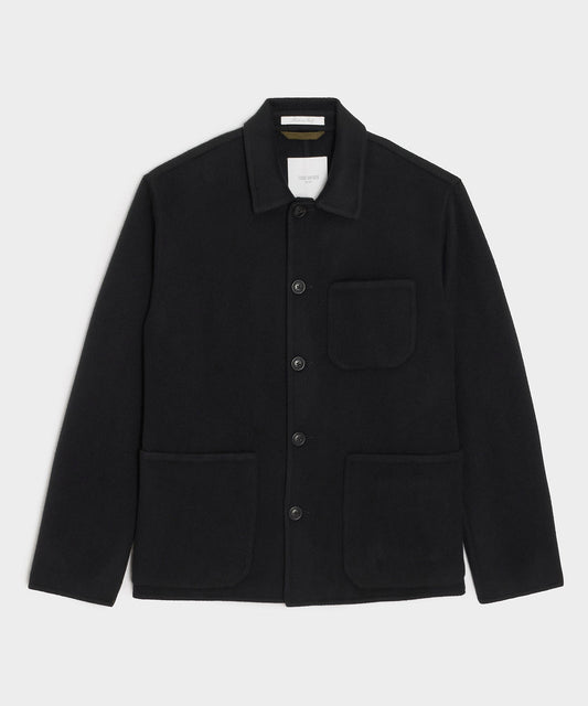 Italian Cashmere Chore Coat - Black