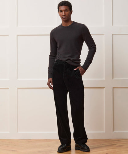Relaxed Wide Wale Corduroy Pant - Black