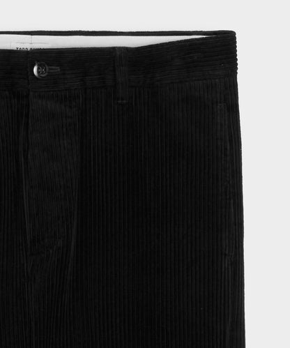 Relaxed Wide Wale Corduroy Pant - Black