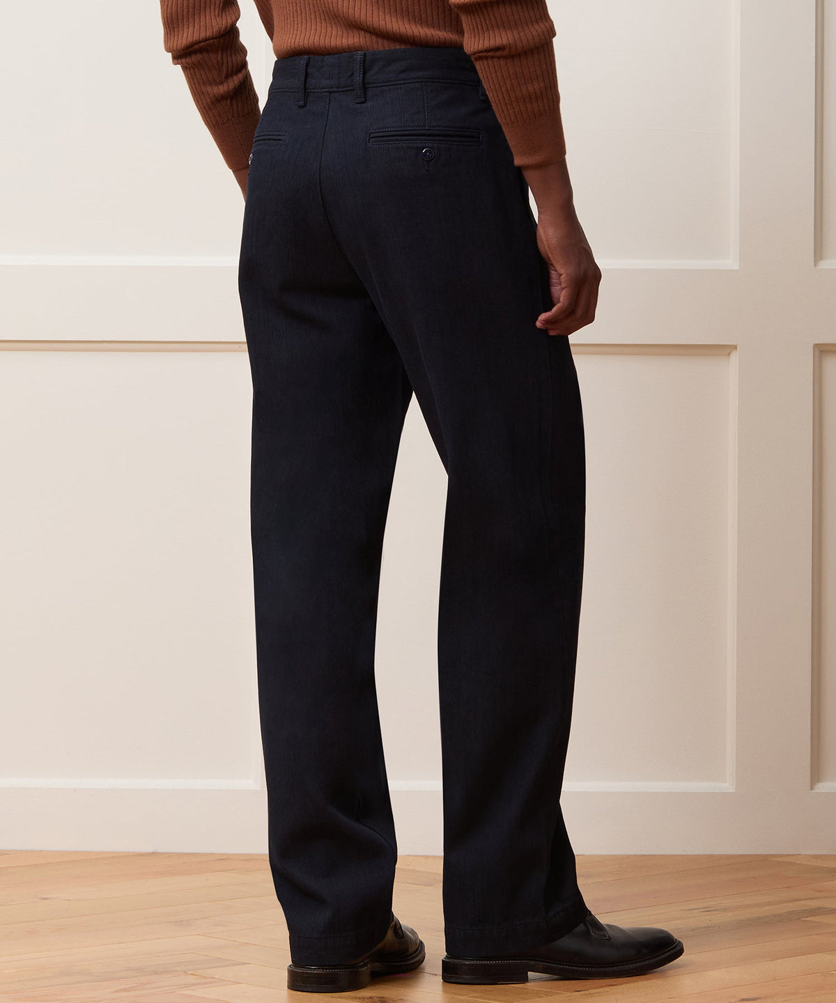Relaxed Striped Denim Chino - Indigo