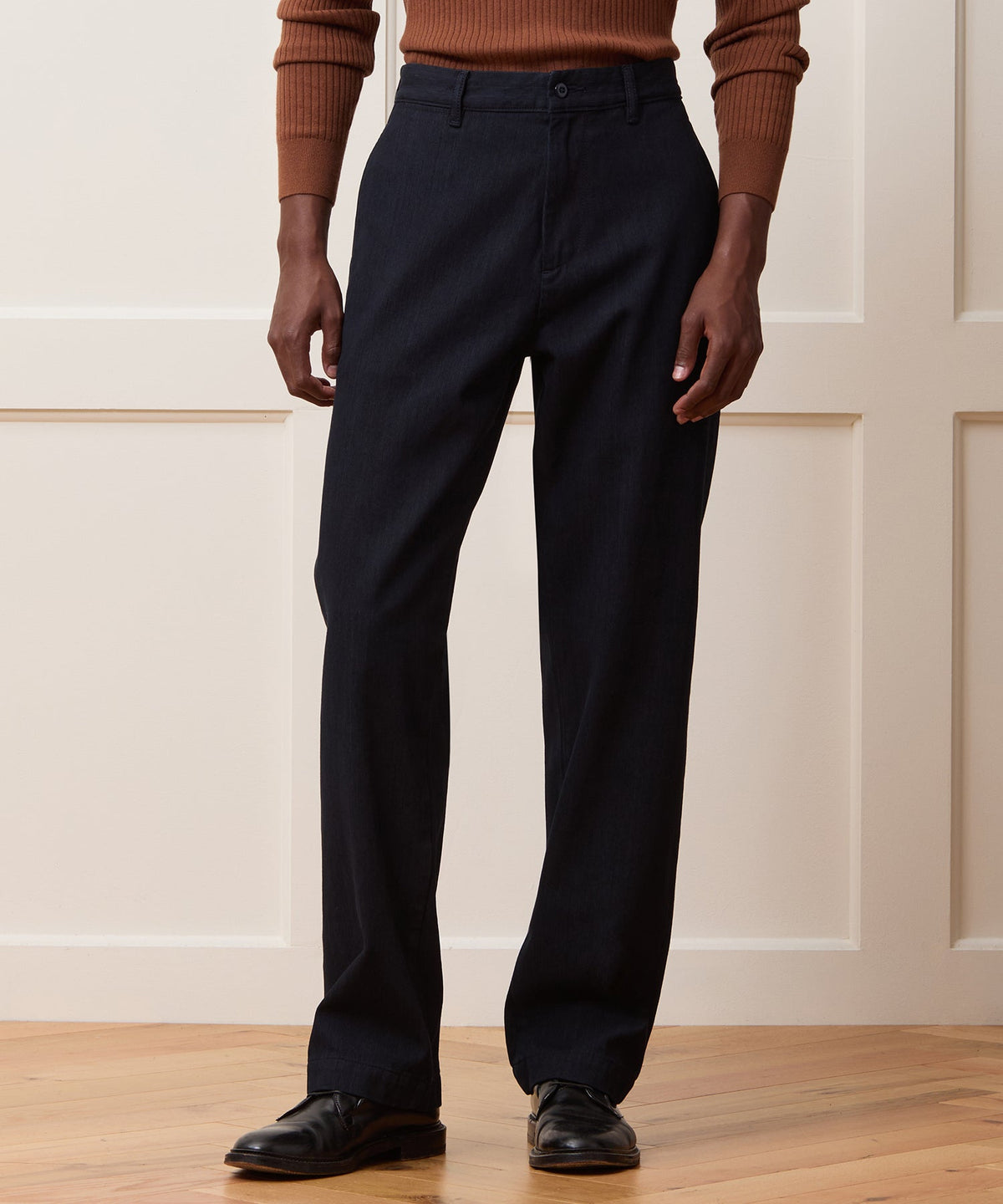 Relaxed Striped Denim Chino - Indigo