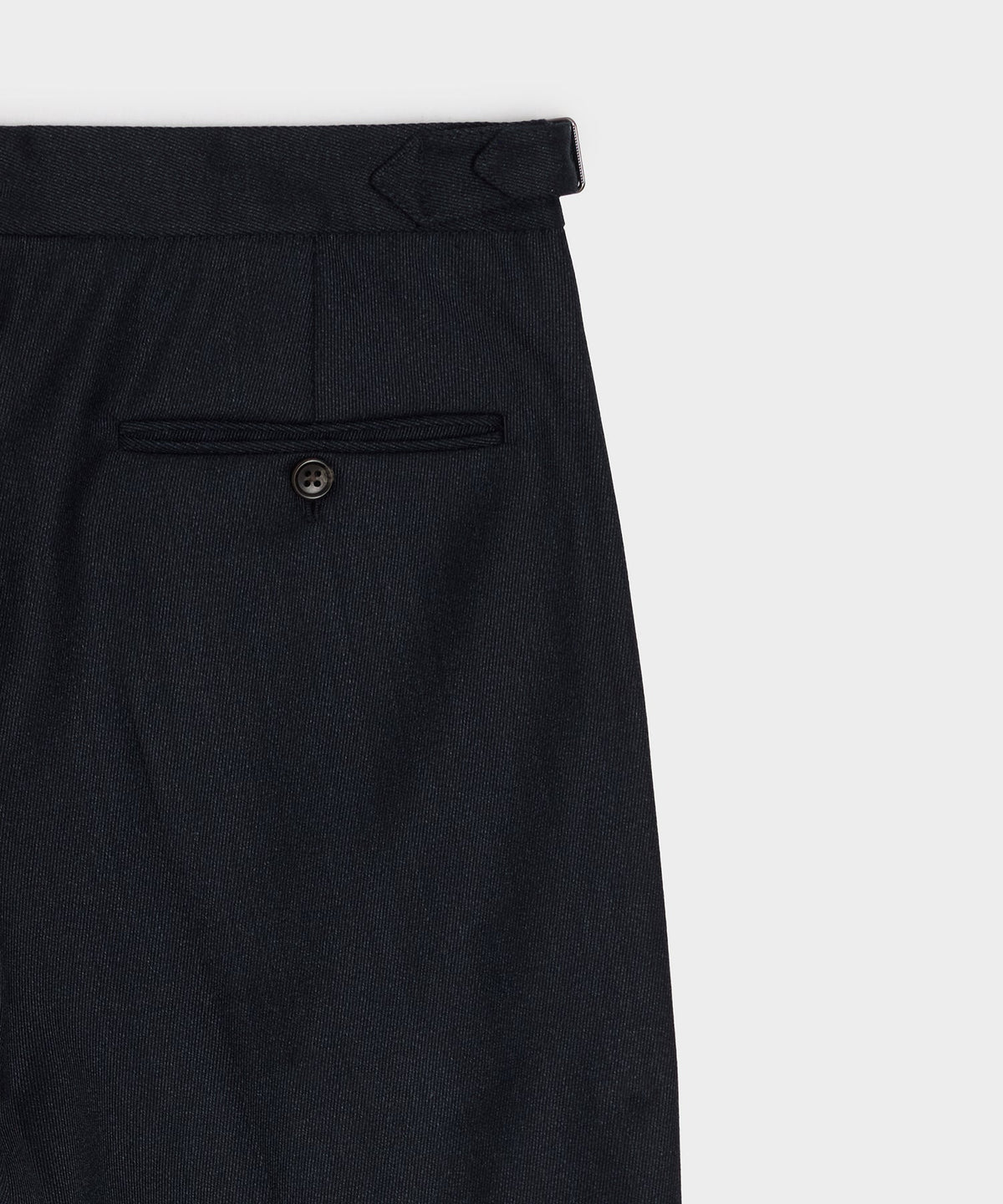 Italian Cavalry Twill Side Tab Trouser - Indigo