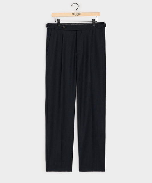 Italian Cavalry Twill Side Tab Trouser - Indigo