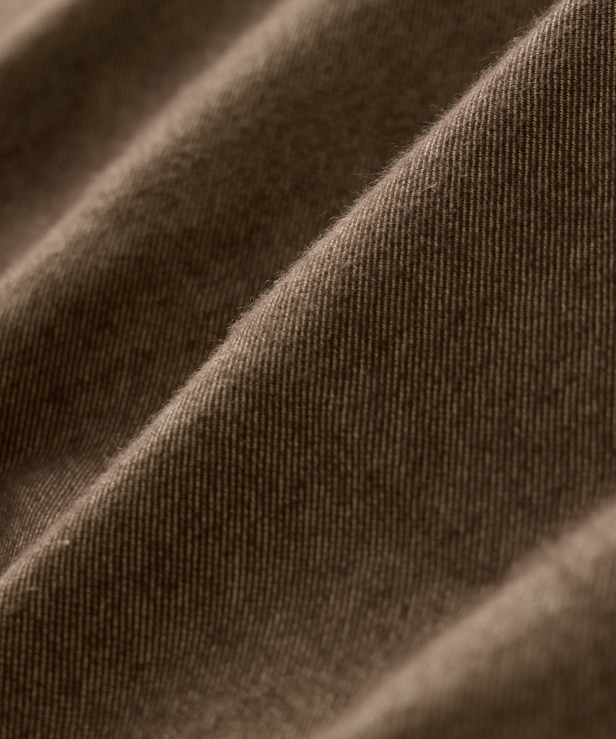 Italian Heathered Cotton Side Tab Trouser - Sand