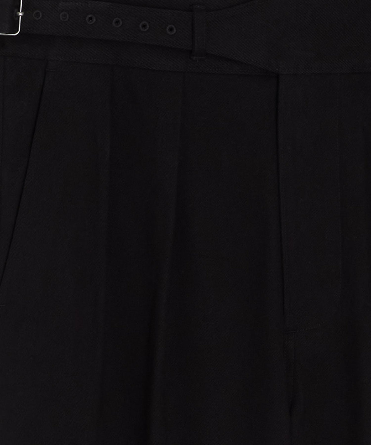 Italian Brushed Cotton Gurkha Trouser - Faded Black